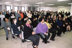 Photo 2: New York City and some HUD staff from Upstate and New Jersey greeted the Secretary