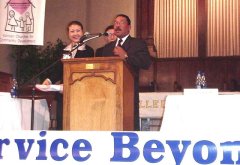 CA State Assemblyman Herb Wesson presenting Certificate of Recognitionto KCCD President Hyepin Im