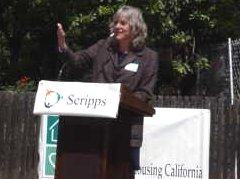 Photo 3: The President of Mercy Housing California, Jane Graf, praised the individuals and groups that provided key support.