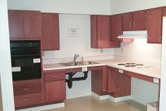 [Photo 3: The kitchen of a Webb Park apartment.]