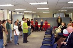 [Photo 1: Students from Omaha's Thomas Edison Elementary School visited HUD's Nebraska State Office]