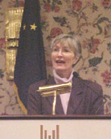 [Photo 1: Lt. Governor Ulmer speaks to workshop attendees.]