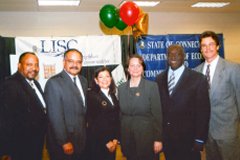 [Photo 3: Various representatives at the Park Terrace II groundbreaking.]