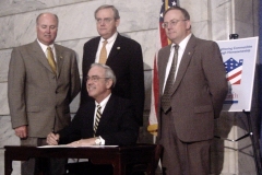 [Photo: Governor Paul E. Patton signs June Home Ownership Month Proclamation]