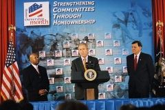 [Speaking about Secretary Martinez and Deputy Secretary Jackson, the President said:  'There was no question in my mind that these two fine Americans would do a great job in leading this important agency.']