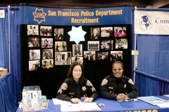 [Photo 4: SFPD Recruitment booth.]