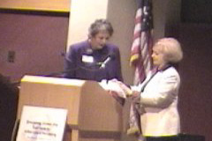 [Photo: Jane Hall and Sheila Harris]