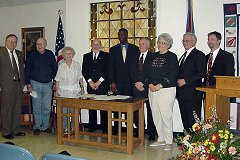 [Photo 4: Chapel House residents]