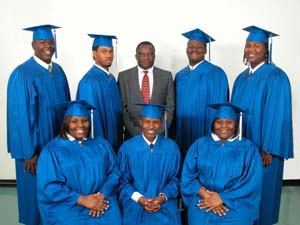 [Photo: Students in Mirabeau Learning Center Youth]