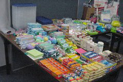 [Photo 1: Goodies collected by the HUD Mississippi Office]