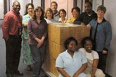 [Photo 3: HUD staff happy with their end result]