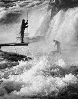[Photo 1: The tribes once lived off plentiful salmon, roots, berries, deer and elk]