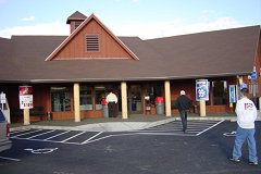 [Photo 2: People entering the grocery store owned and operated by the CTUIR]