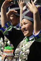 [Photo 1: Lao Dancers enjoying the dance]