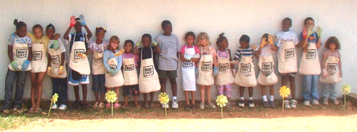 [Photo 2: The Garden Crew from the Kid's Caf�]