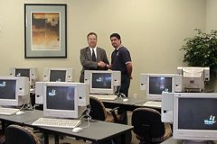[Photo 3: A large computer center at the community]