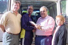 [Photo 2: Andy T. Hackney, Andrien Sawyer, Miguel C. Rincon Jr. and Phyllis J. Boyer.]