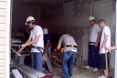 [Photo 2:  The crews are the students from Lincohn Northeast High School]