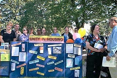 [Photo 2:  Housing partners joined forces to share information]