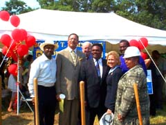 [Photo 1:  A group of dignitaries at the ground breaking ceremony]