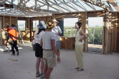 [Photo 2: Participants viewing the result of "Women's build."]
