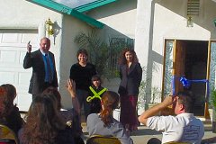[Photo 1: Barry Norman, Yuma County Housing Department, Director and Teresa Sanchez, Resident Coordinator to recognize the winner of Section 8 homeownership.]