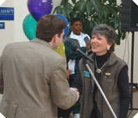 [Photo 1: Mayor Mark Begich and Barb Worley]