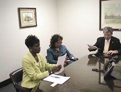 [Photo 3: Tameka Allen, Jo Baylor, Bob Young]