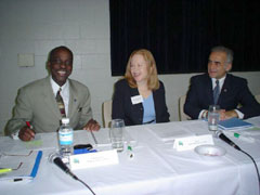 [Photo 1: Rodney Long, Pegeen Hanrahan and Philip Mangano]