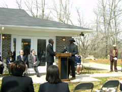 [Photo 2: Rev. Ford receiving the keys]