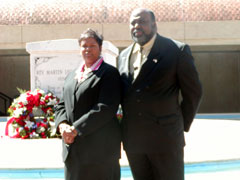 [Photo 1: Assistant Sec. Kendrick and Reginal Director James Sutton]