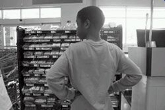 [Photo 3:  Local resident inside the IGA]