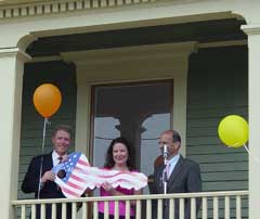 [Photo 1: Margaret Widmer, Governor John Baldacci and Taylor Caswell]