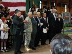 [Photo 1: John Ryan; Joseph J. Taluto; Charles Rangel; Robert M. Morgenthau; Michael Bloomberg; George Pataki; and Billie Jean King]