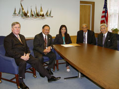 [Photo 2: John Meyers, Manny Lee, Dalila Cruz, Henry Beauchamp, and Walter Liang]