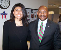 [Photo 3: Secretary Jackson and Angela Vasquez]