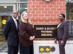 [Photo 2:  (L to R): Sean Moss, Deborah VanAmerongen, and Arvette Segar]