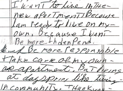 [Graphic: Excerpt from Ray's Letter]