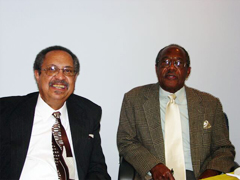[Photo 3:  Jethro Woodson with Dr. Fallen]