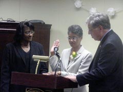 [Photo 2: Cassandra Terry and Bob Young]