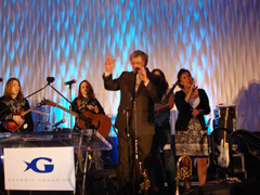 [Photo 3: HUD Atlanta Regional Director Bob Young Introduces Mountain Fury Blue Grass Band]
