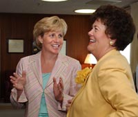 [Photo: Assistant Secretary Pamela Patenaude and Lt. Governor Toni Jennings]