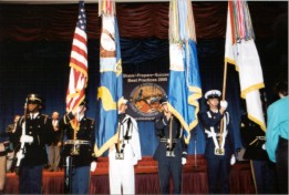 Photo of Opening plenary session honor guard.