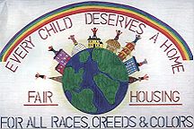 "Every Child Deserves A Home" poster