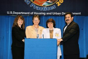 Charlotte DuBois (Center-L)/Diane Lemar (Right-R) Receiving Simply the Best Award