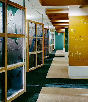 Image of Storefront hallway