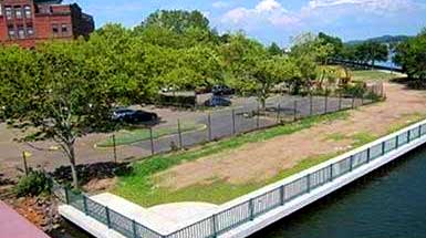 [Brewery Square Seawall nearing completion]