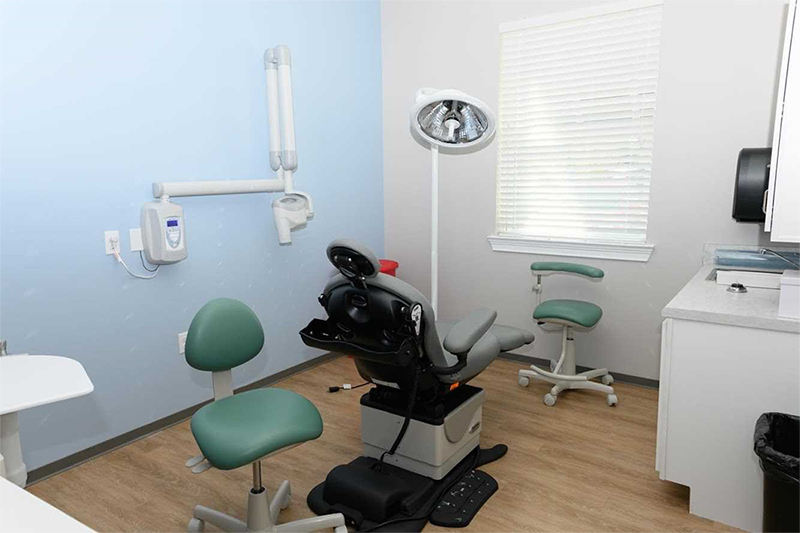 [Inside the Federally Qualified Health Center.]