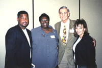 [Photo: Franklin Simpson, Phyllis Hargrove, Millard Fuller, and Nanette Randolph]