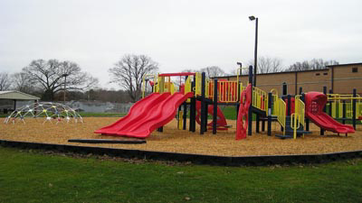 [Photo of new playground]